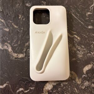 RHODE Grey Phone Case 15 pro max